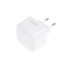 Сетевое зарядное устройство PERO TC10, USB, USB-C, 3.1 А, быстрая зарядка, белое