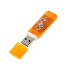 Flash drive Smartbuy Glossy Series Orange, 32 GB, USB2.0, th Up 25 MB/s, PBU up to 15 Mb/s, orange