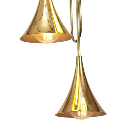 Suspended chandelier Mantra Jazz, E27, 3x20W, 800 mm, gold color-3