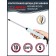 Pioneer HS-10124 curling iron, ceramics, d = 10 mm, up to 200 ° C, turquoise