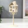 Climber Metal 1 Candle "House" White 23x9x9 cm