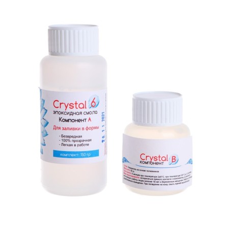 Crystal 6 epoxy resin: components a, 120 g + B, 30 g + tools-1