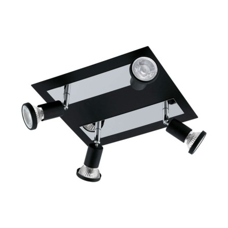 Sarria lamp, 4x5W Gu10, 3000k, 1600lm, chrome color, black