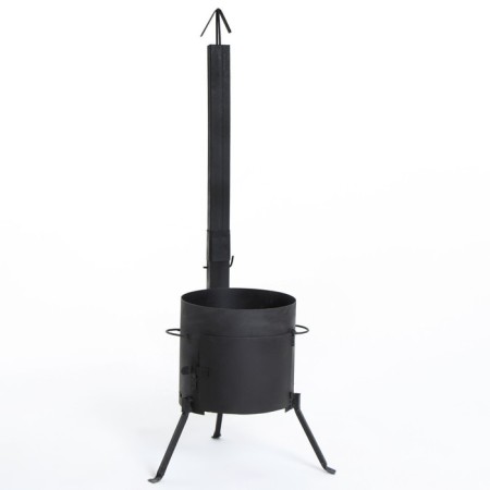 Bake under a cauldron with a pipe, door, removable legs, 8 l, steel - 2 mm
