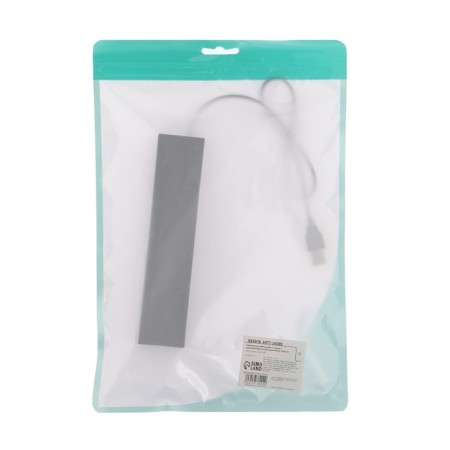 USB Luazon USB, 7 ports with switches, USB 2.0, black-3