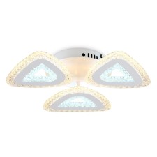 Светильник светодиодный потолочный с пультом Ambrella light, Original, FA4018, 3хLED, 62 Вт, 4650Lum, 3000-6400К, цвет белый