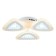 LED ceiling LED with Ambrella Light, Original, FA4018, 3HLED, 62 W, ​​4650LUM, 3000-6400K, white color.