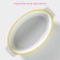 Form for baking of heat -resistant ceramics oval shade "lemon", 30.5 × 18 cm, white color