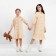 Dress for girls minku color light-beige, height 92 cm
