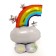 Foil ball 40 "Rainbow on the stand, under the air