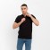 T-shirt (Polo) Male Minaku Regular Fit: Black Color, Rr. 50