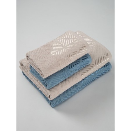 A set of tires of terry Bounty, size 50x80 cm-2 pcs, 70x130 cm-2 pcs, multicolor-1