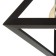 Lamp Bayerlux suspension "Triangle" 1x40W E27 black 16x16x116 cm