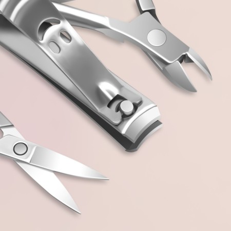 The manicure set of "reptile", 8 objects, in a case, brown color-5