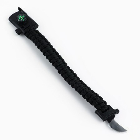 Bracelet for survival "100% man", 26 x 2.3 cm.-4