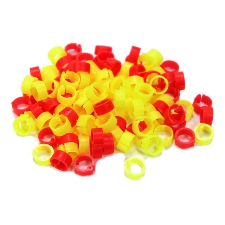 Ring for poultry marking, D = 8 mm, mix, 100 pcs.