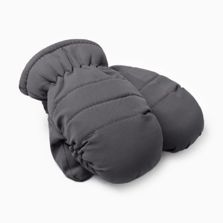 Winter children's mittens minku, gray color, 15cm