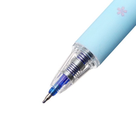 Gel pen with erased ink, blue rod, mix-2