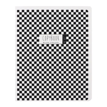Notebook of 48 sheets in the Black & White.new cage, covered cartoon, lamination "Soft-Tach", mix-8