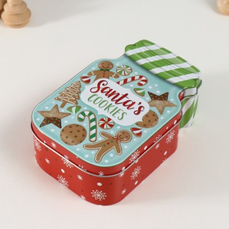Casket Metal "Bank with cookies" Mint 15.5x10x5.5 cm-2