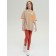 T -shirt for girls, height 116 cm, sandy color