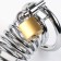 Belt of fidelity "Total cell No. 3", rings d = 4; 4.5; 5 cm, lock, key, metal