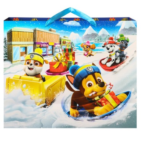 New Year. Gift package "Happy New Year!" 49x40x11 cm, puppy patrol-4