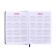 Dated diary of 2025, A6+, 176 sheets "Lyon", solid cover, pancake embossing, with liesa, block 80 g/m2, blue