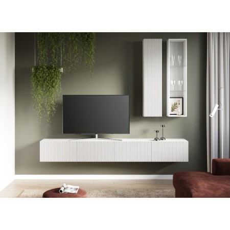 Cabinet of hinged infinity 2, 300x250x1280, white/white MDF-2