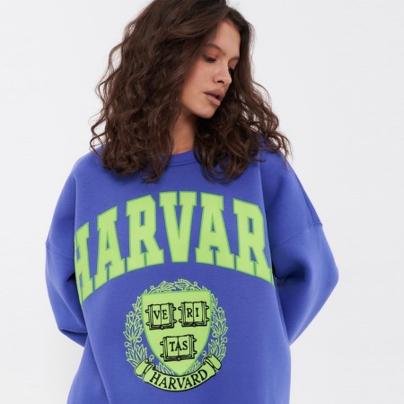 Women's sweatshirt was launched, lilac color, rr One size (42-46)-3