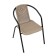 Set of garden furniture: table, 2 stools, beige