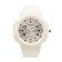 Watch of nursery, d-4.5 cm, silicone strap, 3 atm, white