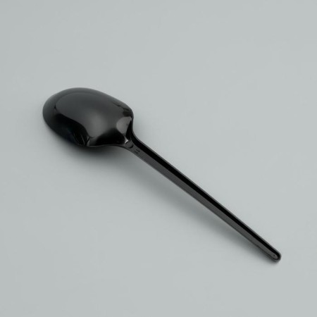 Spoon disposable dining room "black" in individual packaging, 16.5 cm-1