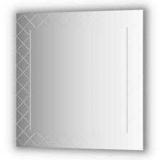 Mirror with an engraving 90x90 cm, EvoForm
