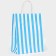 Craft package, blue, "stripes", 27 x 21 x 11 cm