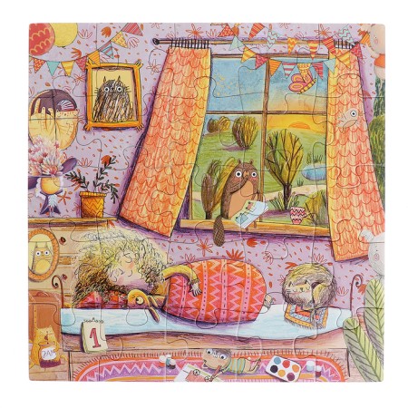 Puzzles 4 on 1 "Wonderful Day", 25, 36, 49, 64 elements-10