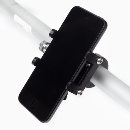 Holder for a phone on a bicycle, fixation width 10 cm, 5.3 x 2.8 x 8.8 cm