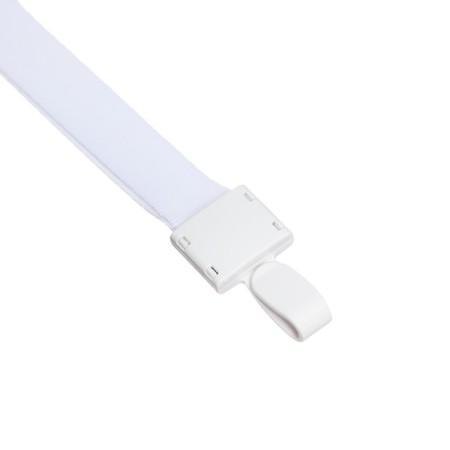 Baiga tape, width-15 mm, length-80 cm, with plastic holder, white-1