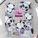 Panda notebook cover, 34.7 x 21.1 cm