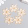 Decor for creativity plastic "Crystal flower" Transparent 3x3 cm