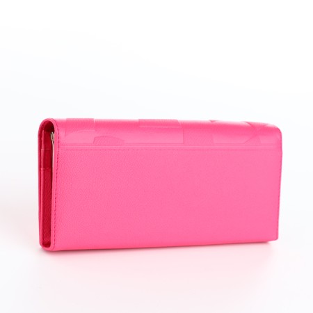 Women's wallet on magnets, pink color-1