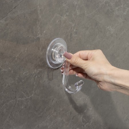 A hook on Velcro of a share, 11 × 6.5 × 6.5 cm, the color is transparent-9