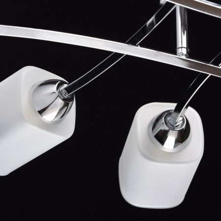 Ceiling Ceiling "Olympia", 8x60W E14, chrome 68x68x16 cm-6