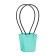 Bag for flowers mint moisture-resistant, 12x12-8x8-12.5 cm