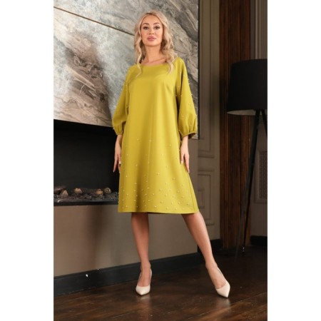 Female dress, size 48, lime color-6