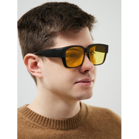 Glasses for the driver, anti -Belk, antiphara, UV 380, width 14.3 cm, pipe 15.4 cm-2