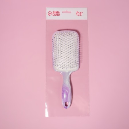 The comb is massage, curved, wide, 8.5 × 24 cm, pearl color-3