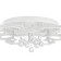 Economic chandelier with PDU 78055 80W LED 3000-6500K white 75x75x21 cm
