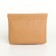 Cosmetic bag on the spring, brown color