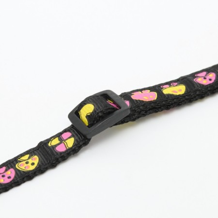 The two -layer collar with fastx "Mushrooms" 30 x 1 cm, black-6
